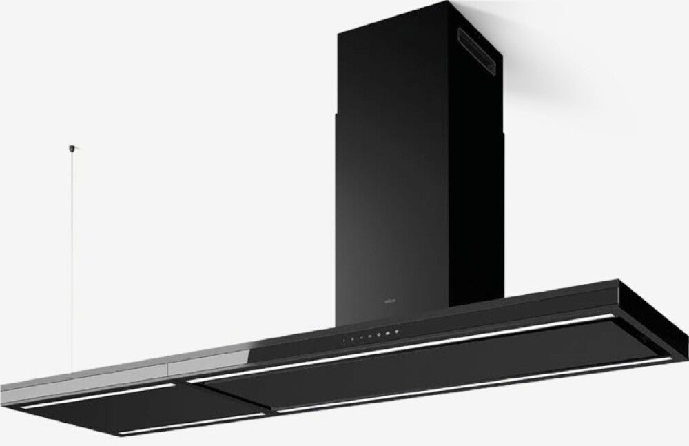 Elica ELEMENT ISLAND BLMAT/A/180 Cappa isola cm. 180 - nero opaco/vetro nero