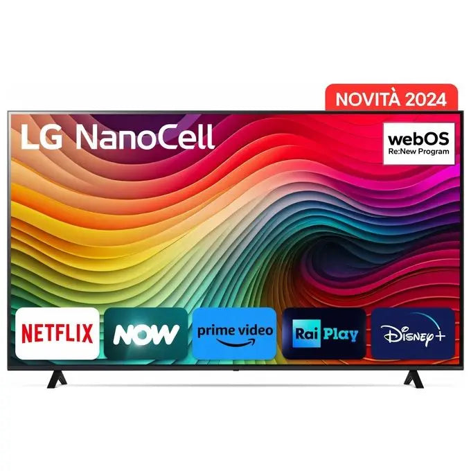 Lg 75NANO82T6B NanoCell Tv 75 pollici 4K 3 HDMI Smart TV 2024 Webos