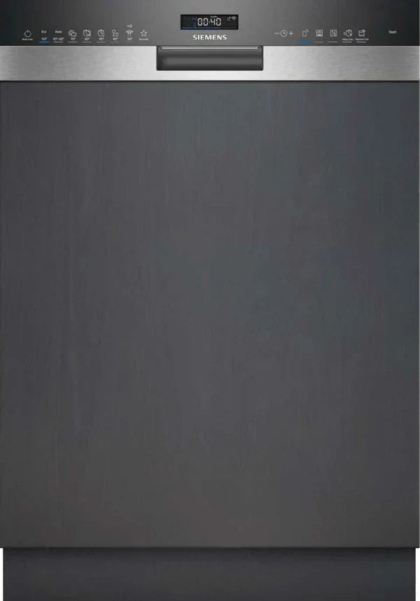 Siemens SN55ES12CE Iq500 Lavastoviglie integrata parziale cm.60 - 14 coperti - frontale inox spazzolato