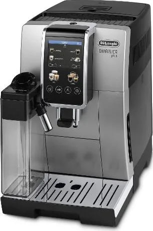 De Longhi 1.8-Liter Bean-to-Cup Coffee Machine with Cappuccino Maker, Silver - ECAM350.50.B