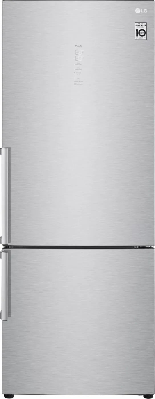 LG 462 Liter Energy Class D Inverter Frost-Free Refrigerator with WiFi, Grey - GBB569NSAGB.ANSQEUT