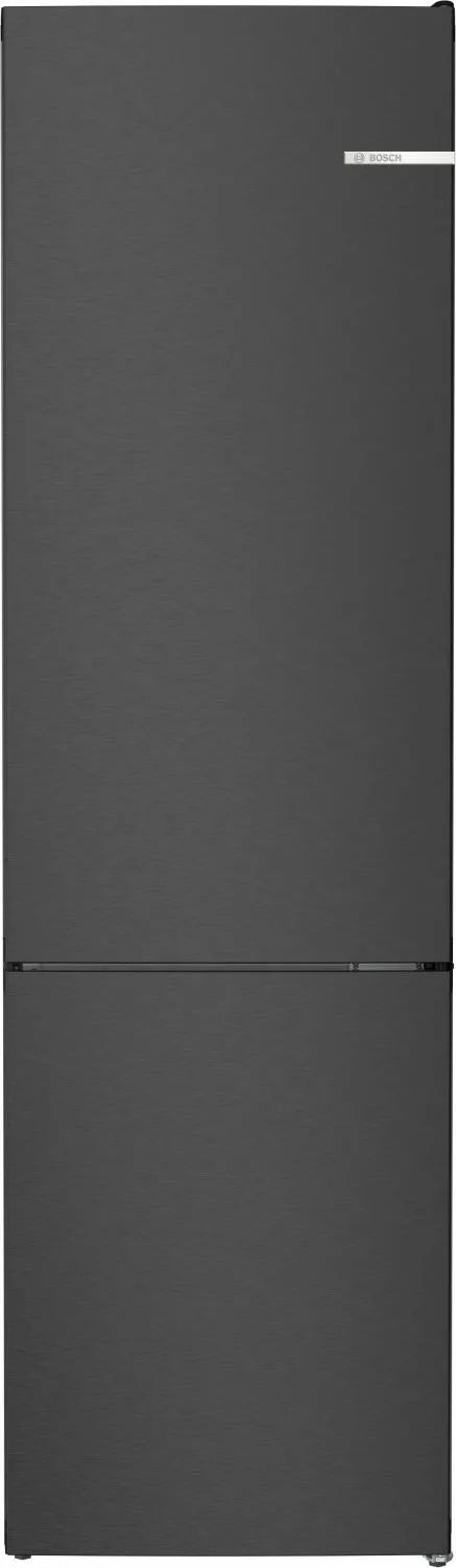 Bosch KGN392XCF 363 Litre Refrigerator, Class C, Frost-Free, Black Steel
