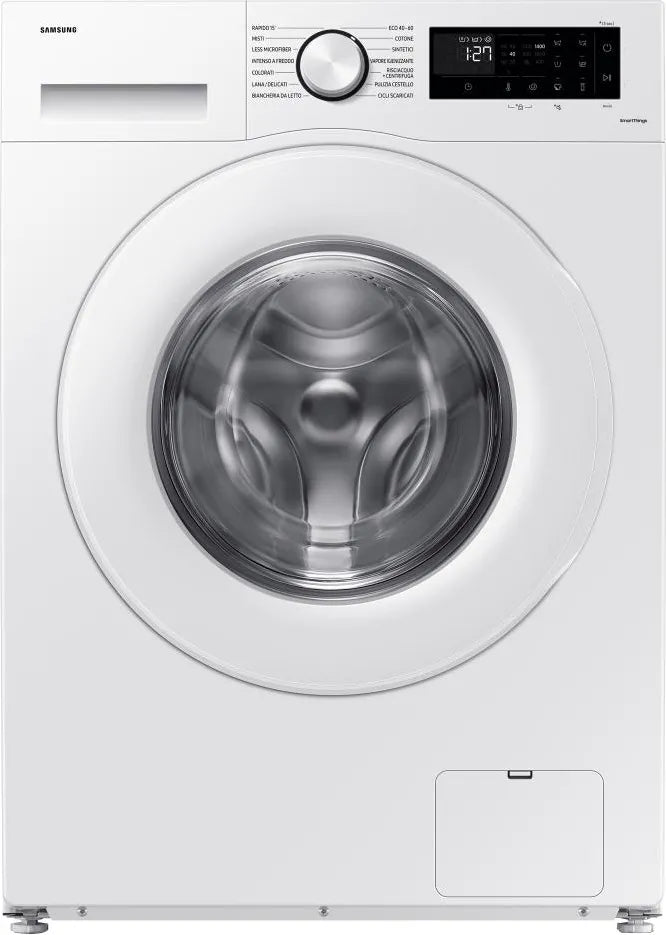 Samsung Crystal Clean - Lavatrice 9 kg Classe A Centrifuga 1400 Giri con Motore Inverter e Funzione Vapore Wi-Fi colore Bianco - WW90CGC04DTEET