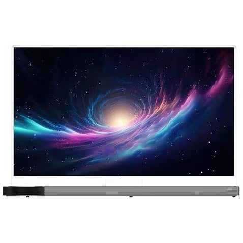 Floating Panel 65" Pannello Trasparente Ultra Sottile OLED 4K 120 Hz MEMC 1000 Nits con Sub Woofer Integrato Dolby Vision e Dolby Atmos Android 11 e Google TV