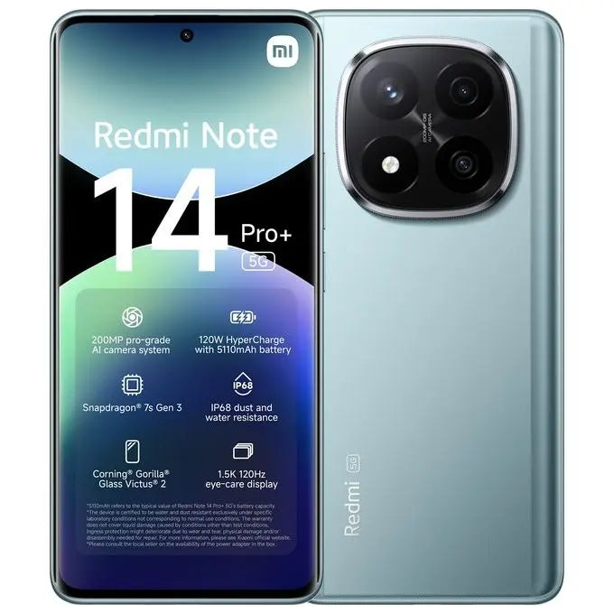 XIAOMI MZB0IJAEU Xiaomi Redmi Note 14 Pro+ 5G 8/256Gb 6.67" Amoled 120Hz Dual Sim Frost Blue