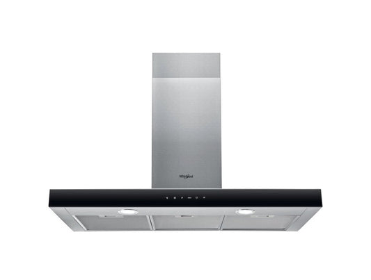 Whirlpool WHBS C92F LT X Cappa a parete cm. 90 - inox/nero