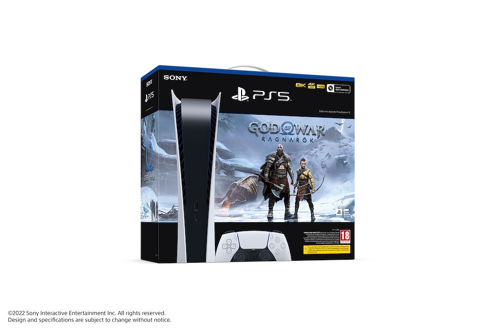 Sony Playstation 5 Digital Chassis C + God Of War: Ragnarok VCH