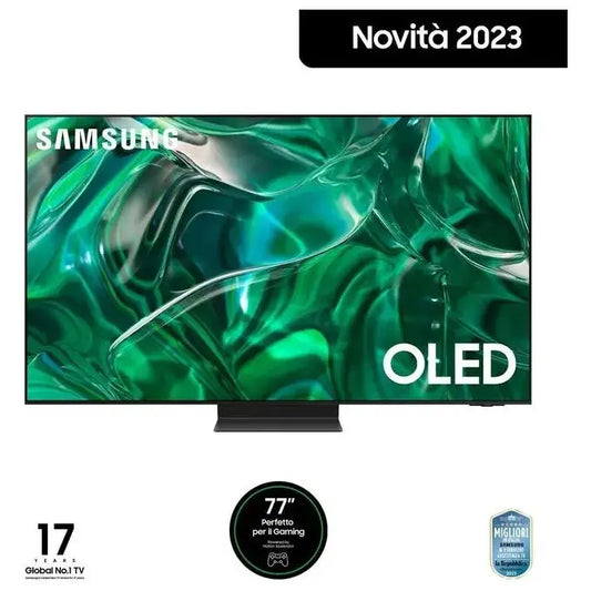 Samsung TV Oled 4K QE77S95CATXZT 77 pollici Smart Tv Processore Neural Quantum 4K Motion Xcelerator Turbo Pro Dolby Atmos e OTS+
