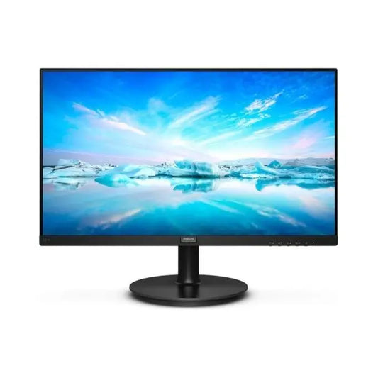 PHILIPS 221V8 Monitor Adaptive Sync 75 Hz, Va, Full Hd, 4Ms, Hdmi, Vga, Attacco Vesa, Nero, 22