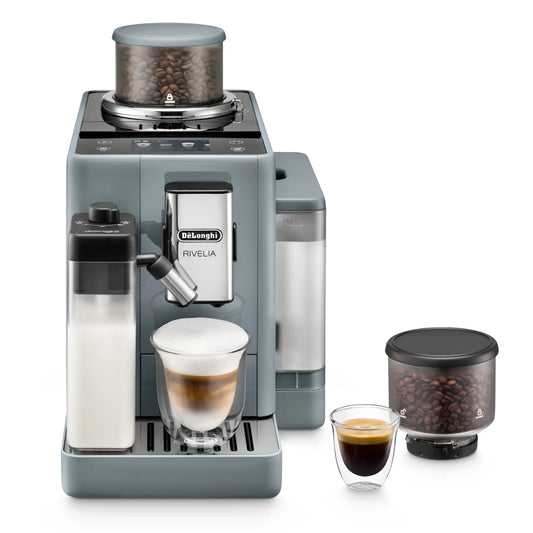 De Longhi Macchina Caffè Automatica Rivelia 1450 Watt TFT 1.4L colore Milk Grey - EXAM44055G