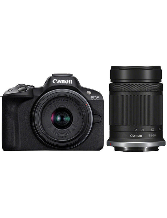 Canon EOS R50 Kit 18-45mm + 55-210mm Black